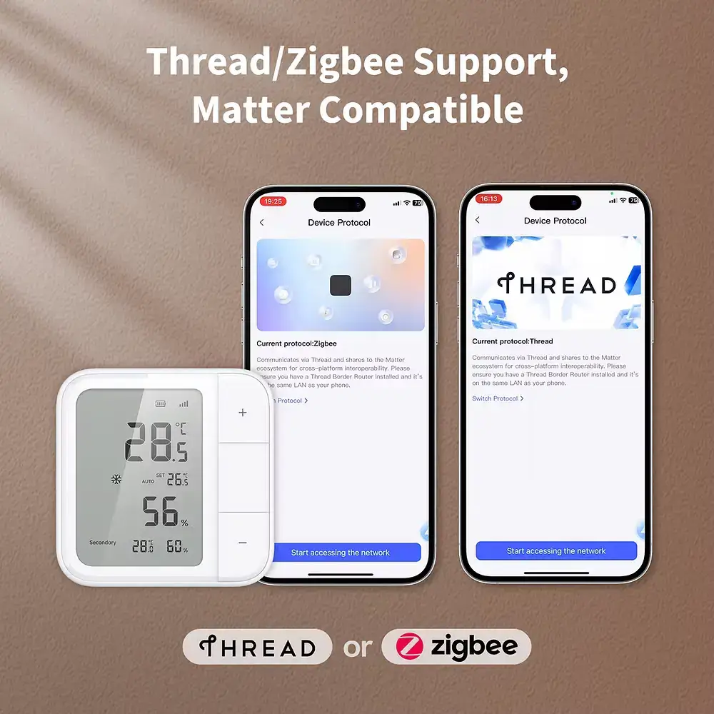 Senzor de climatizare Aqara W100, HomeKit, ZigBee, Matter, smart home, alb - imagine 6