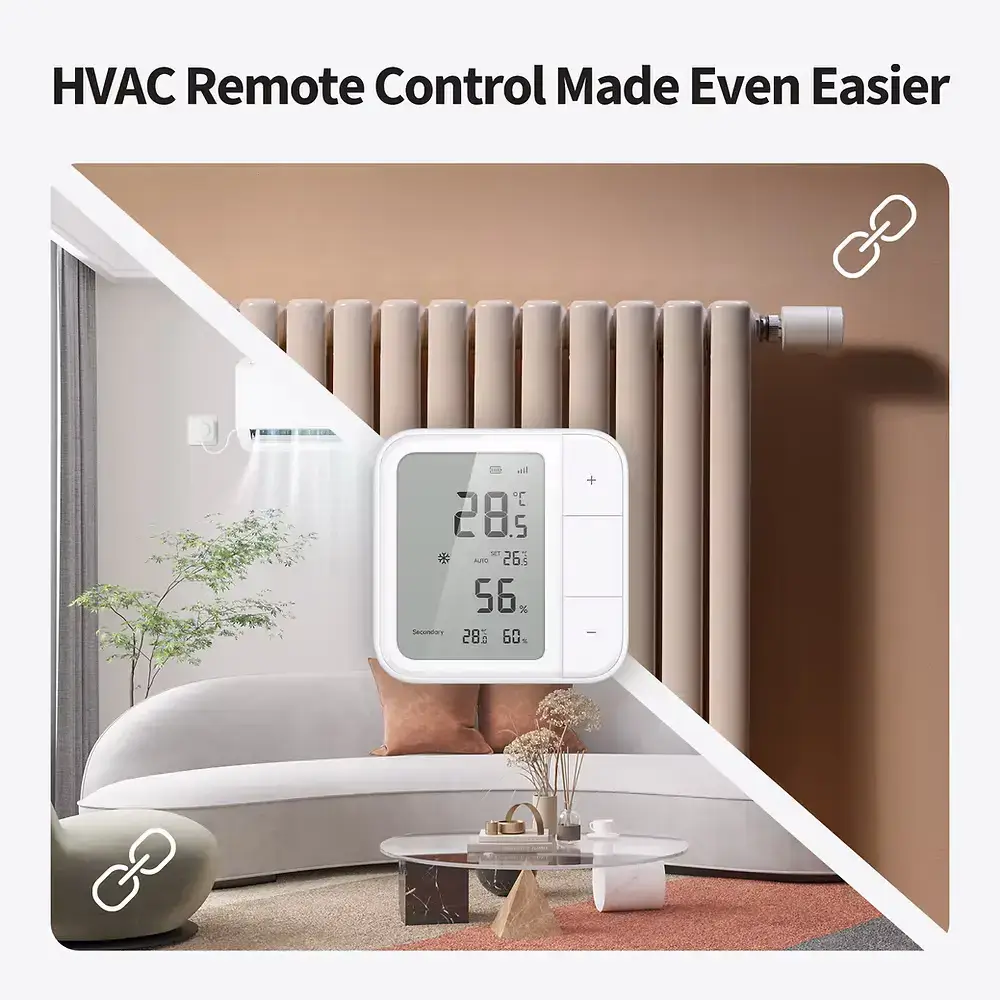 Senzor de climatizare Aqara W100, HomeKit, ZigBee, Matter, smart home, alb - imagine 4
